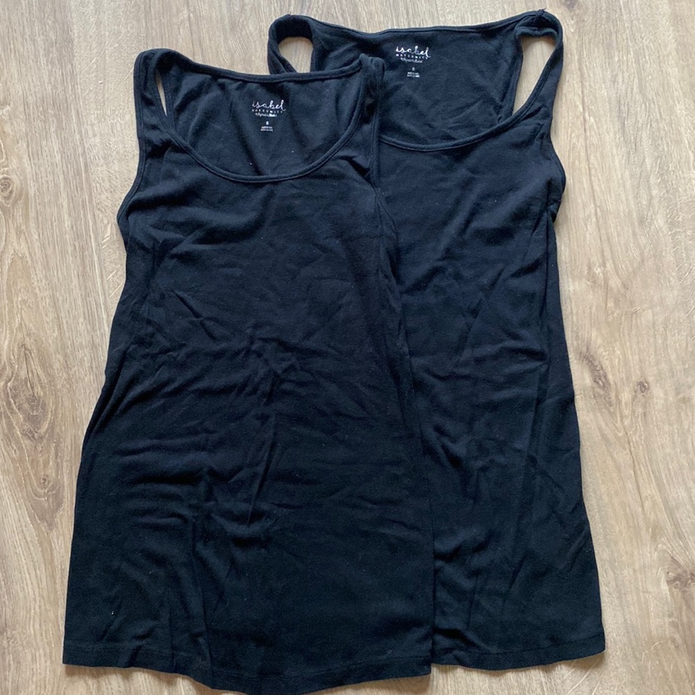 Isabel Maternity Shirred Tank Tops